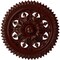 Ekena Millwork York Ceiling Medallion (Fits Canopies up to 3 5/8"), 21 5/8"OD x 2 1/2"P, Brushed Mahogany CM21YOBMF - alternate 1